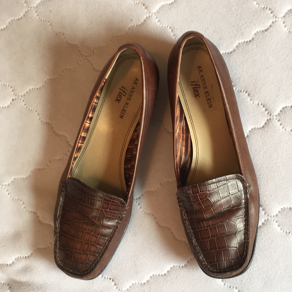 AK Anne Klein Leather Loafers
